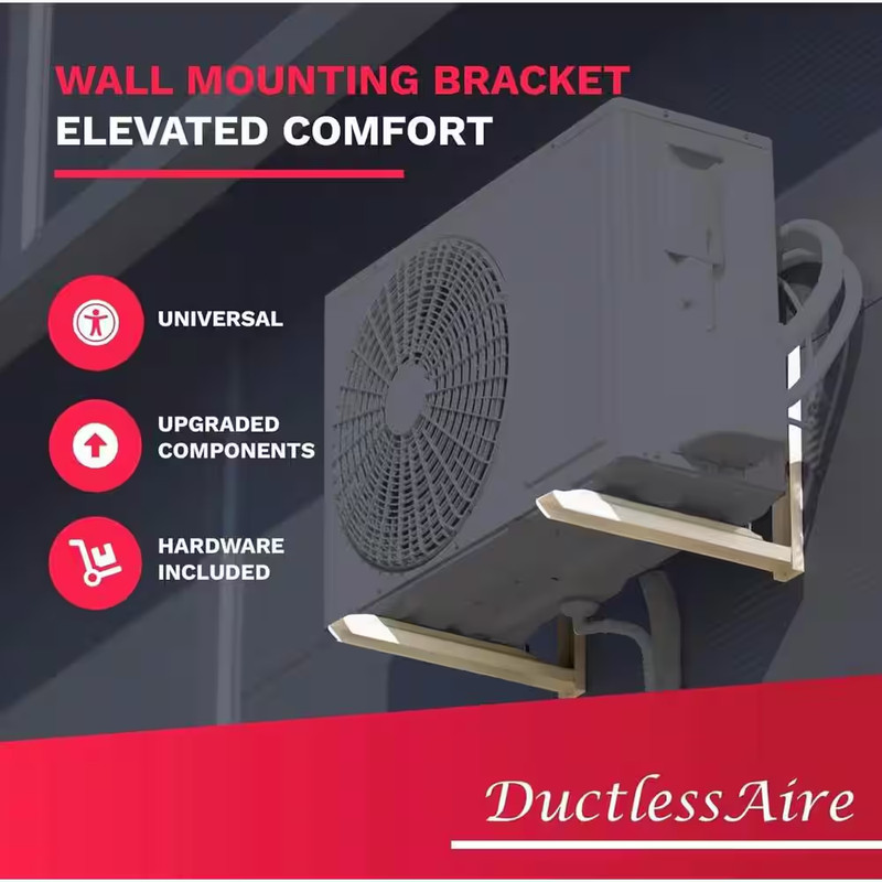 Ductless Aire Mini Split Wall Mount Bracket Outdoor AC Heat Pump 9000-36000 BTU gallery