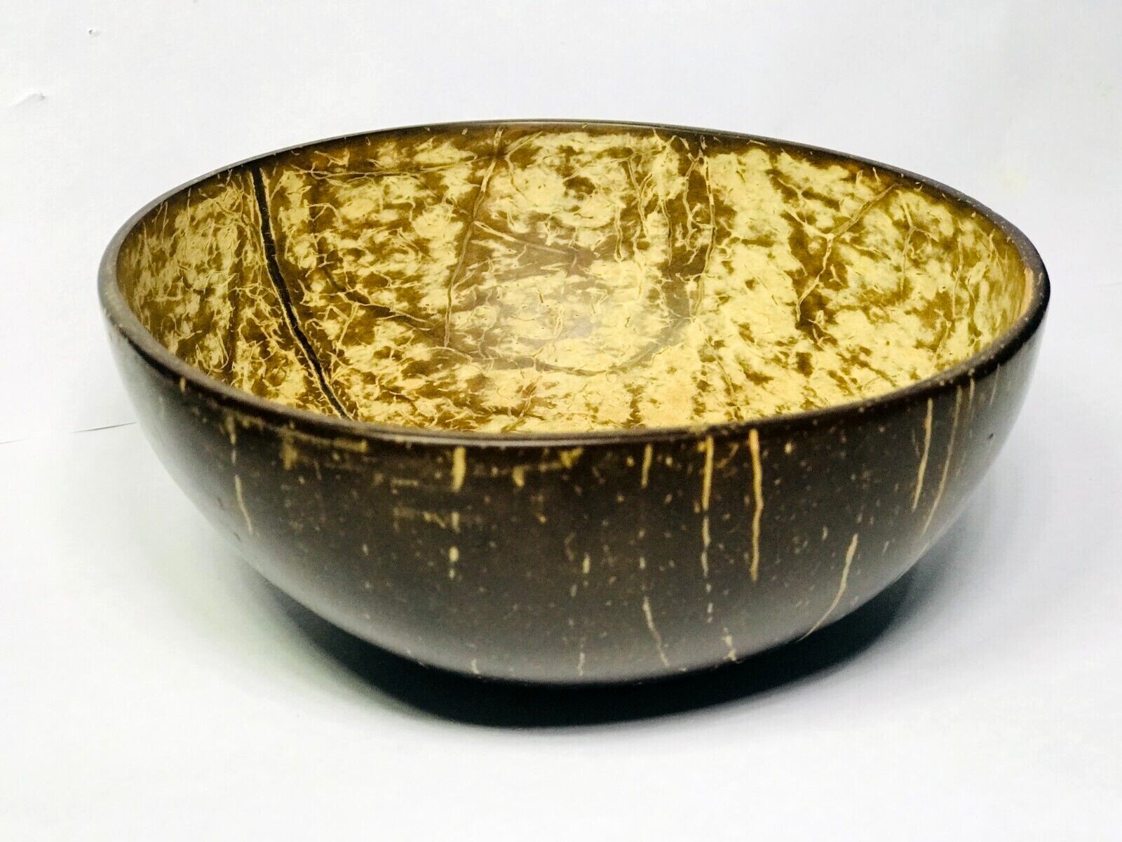 Eco Friendly Recycling Ceylon Handmade Natural Coconut Bowl (Only Sanded) gallery