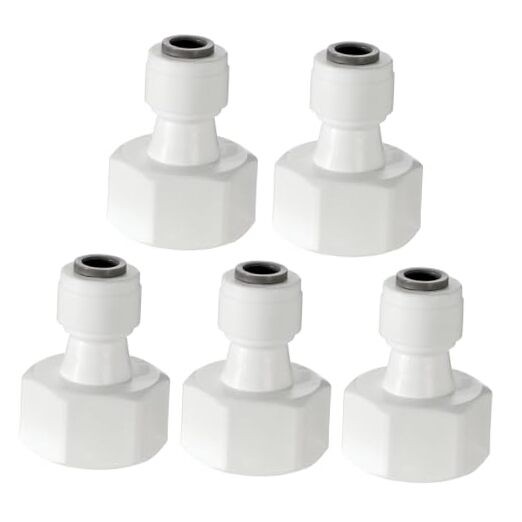 5 PCS Straight NPT Adapter, 1/2" NPTF x 1/4" Tube OD Thread Female Adapters gallery