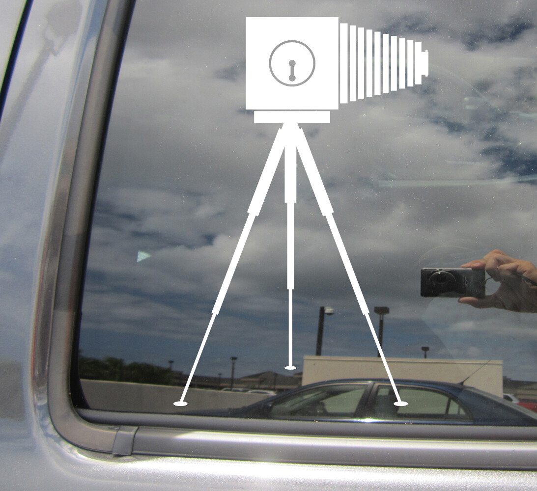 Vintage Camera - Photographer Retro Photo Car Laptop Vinyl Decal Sticker 10184 gallery