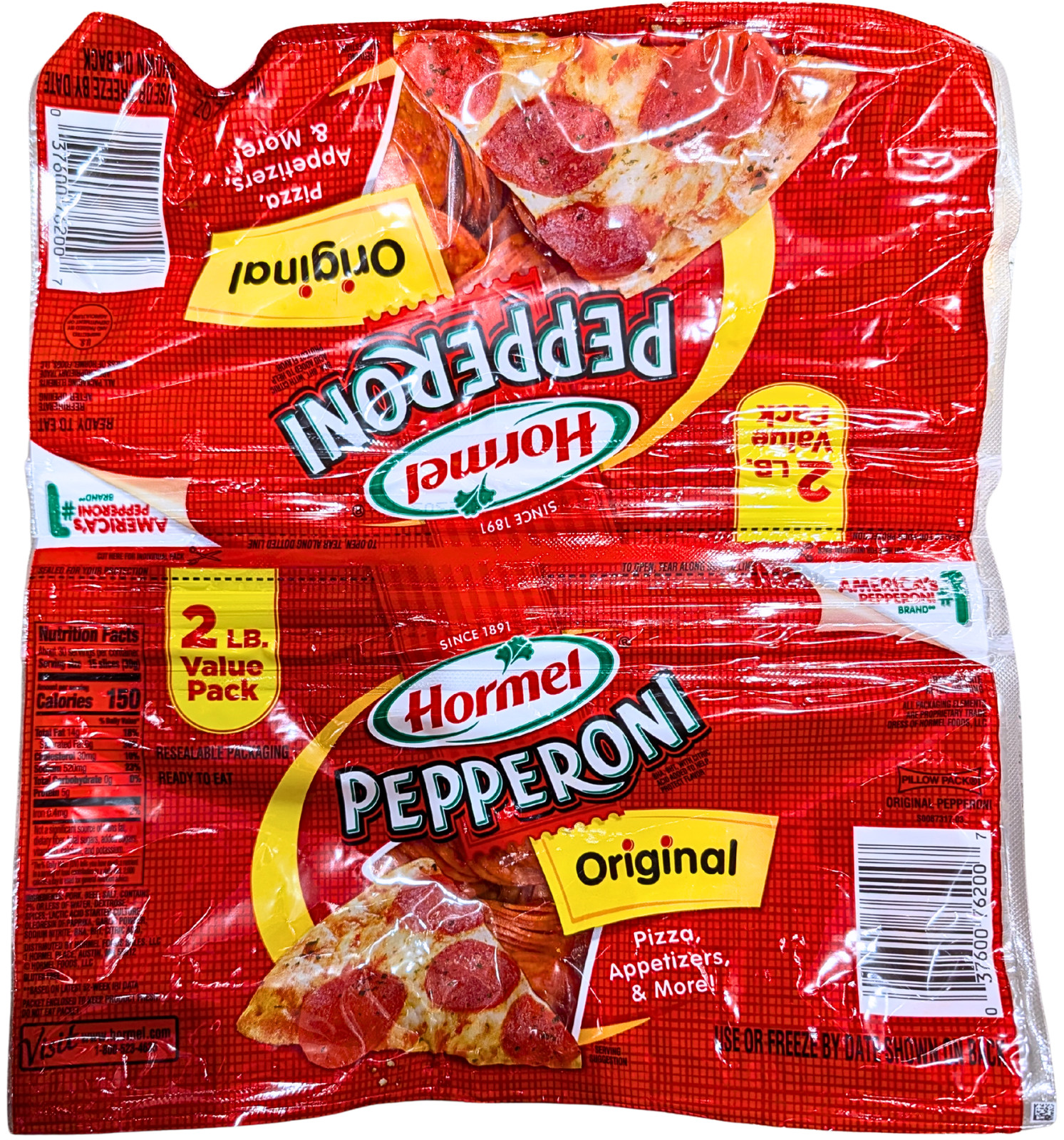 Homel Pepperoni Original 2x16 Ounce Pouches EXP 07/2027 gallery