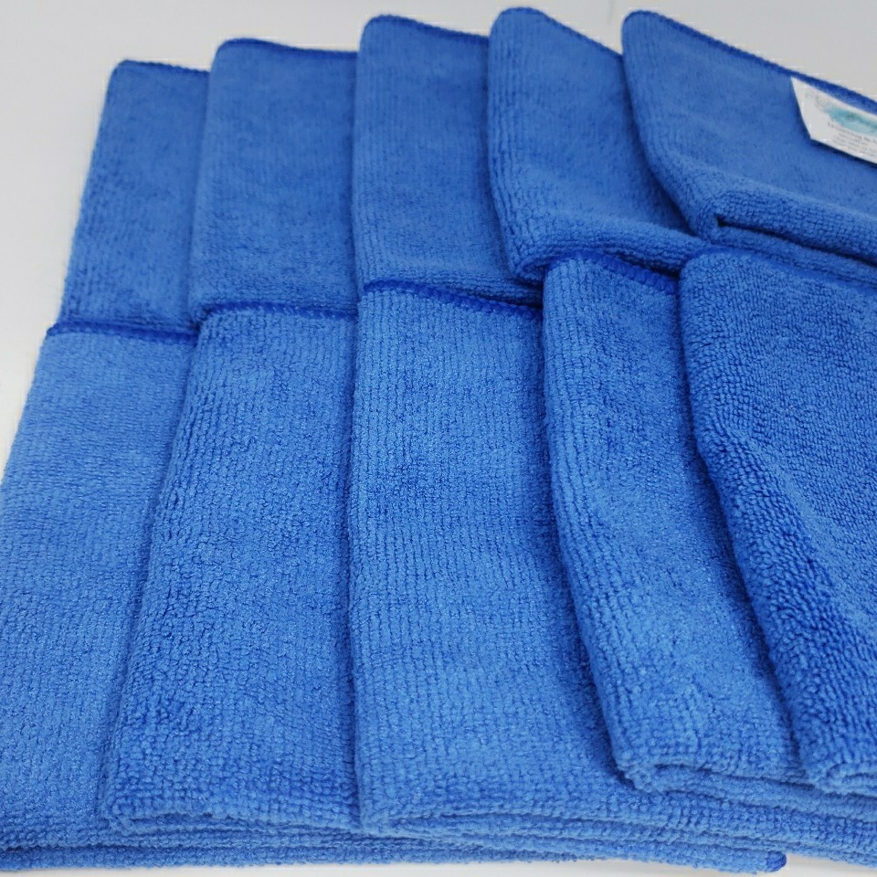 10 Microfiber Cleaning Cloths 12x12'' Wash Towel Drying Rag Car Detailing 300GSM gallery