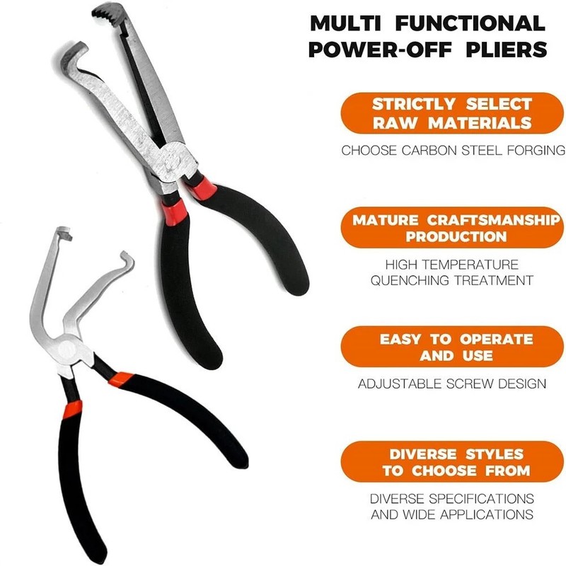 Electrical Disconnect Pliers Kit 2PCS Black GEARZAAR 5 Years Warranty gallery