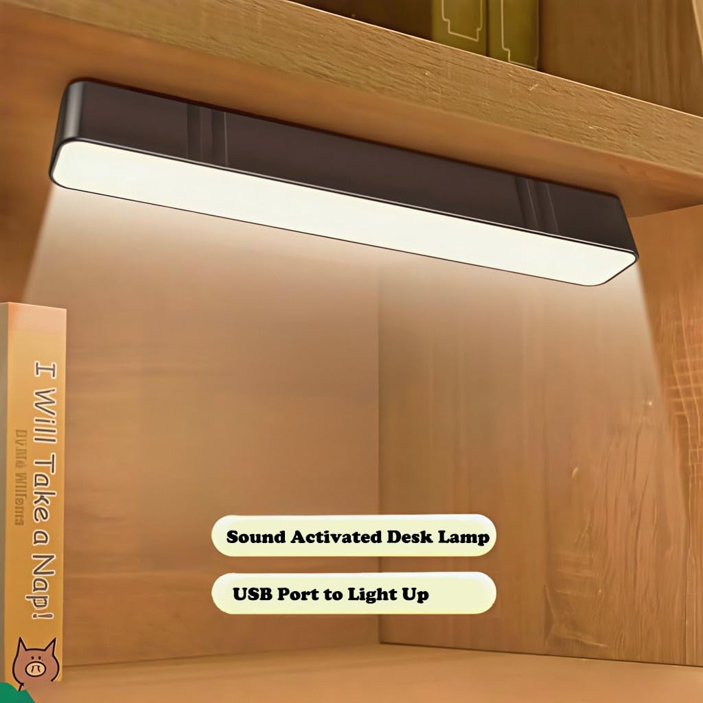 USB Voice Control Table Lamp Without WiFi, Sound Activated Desk Lamp Internet... gallery