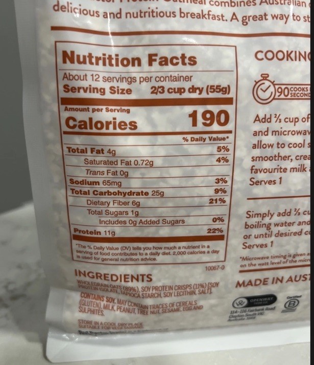 Red Tractor Protein Creamy Style Oatmeal High Fiber 11g Protein 24oz Ex 05/2027 gallery