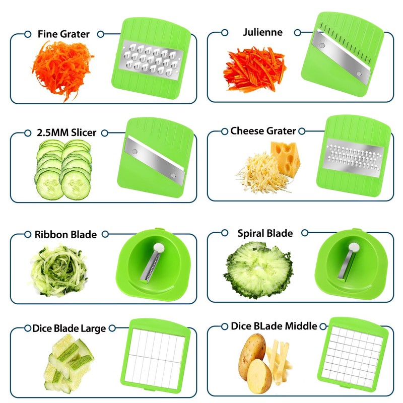 Vegetable Chopper Slicer With Container Fruit Dicer Veggie Kitchen Cutter Tools gallery