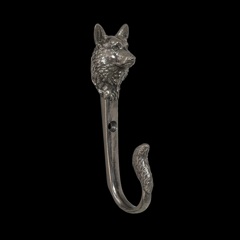Nickel Silver Corgi Wall Hook | Handmade Dog Leash & Key Holder gallery