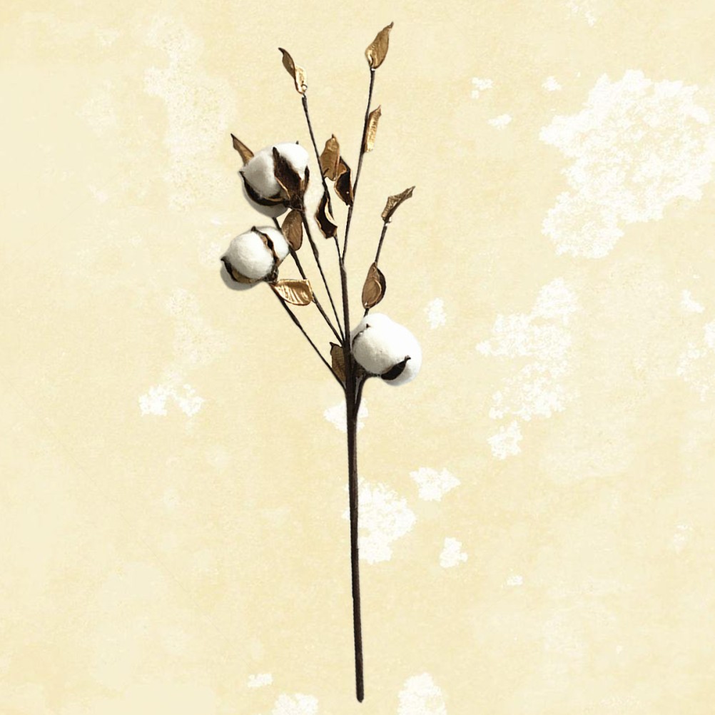 Cotton Picks Floral Decor Wired Branches Home Decoration 1Pcs 17.7in gallery