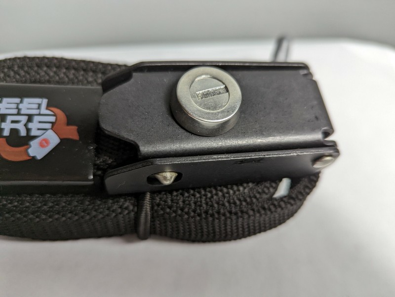 Steel Core Tie-down Strap with Lockable Latch; 2 lengths and 4 color options gallery