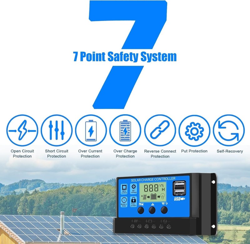 30A LCD Solar Charge Controller for 12V/24V Lead-Acid Batteries gallery