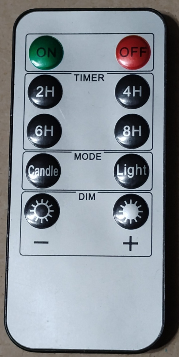 Flameless Candle Remote Control Replacement 10 Key Flickering Light 2-8 Hr Timer gallery