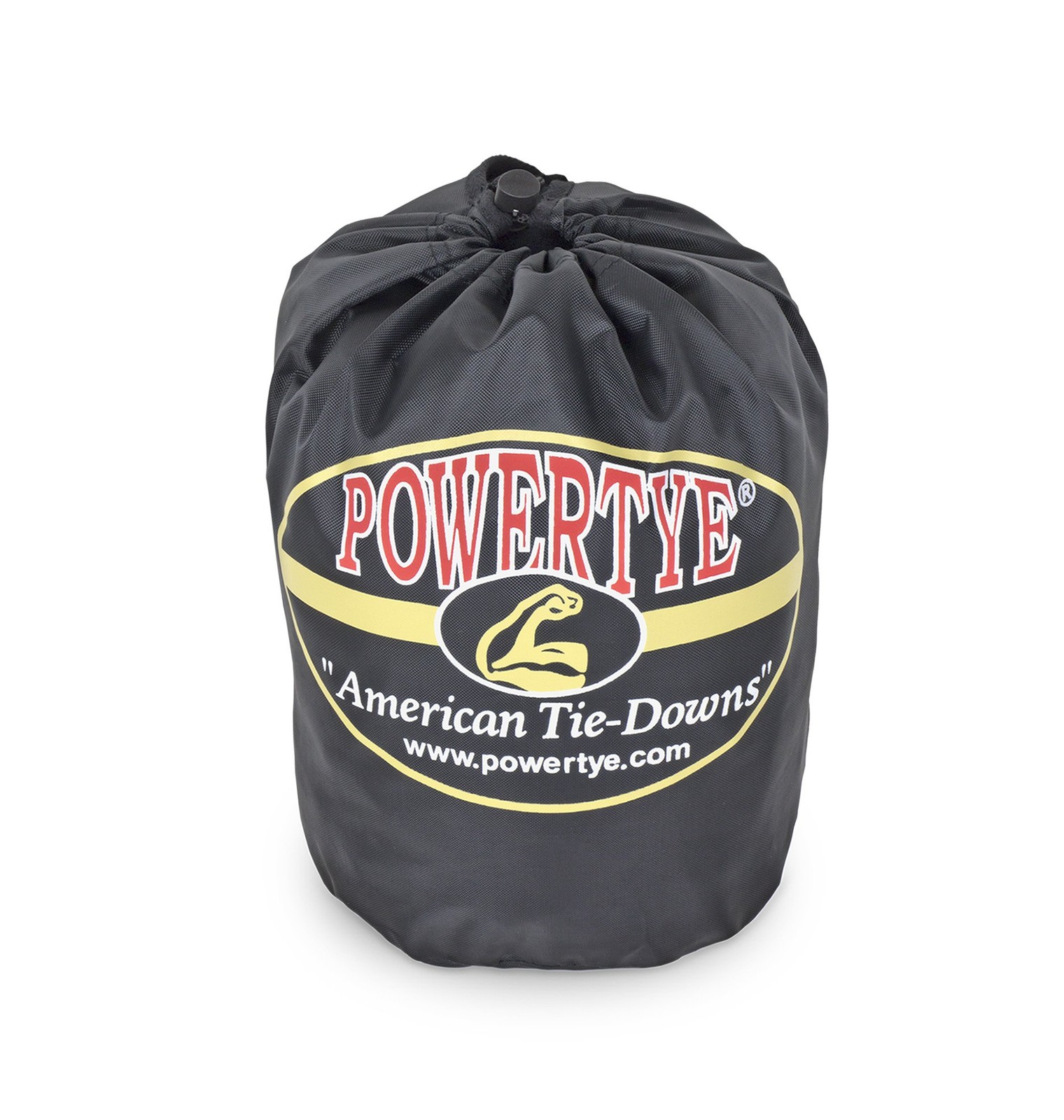 PowerTye 1.5in x 7ft Rubber Handle Ratchet Straps with SHEEPTEX 7ft, Black gallery