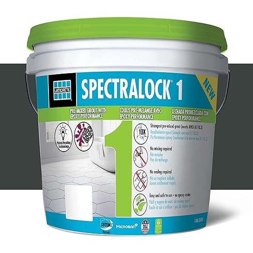 LATICRETE SPECTRALOCK® 1 Pre-Mixed Grout #22 Midnight Black gallery