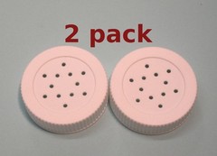 salt & pepper 4oz shaker replacement lid, mini mason jars, white screw on, Bulk
