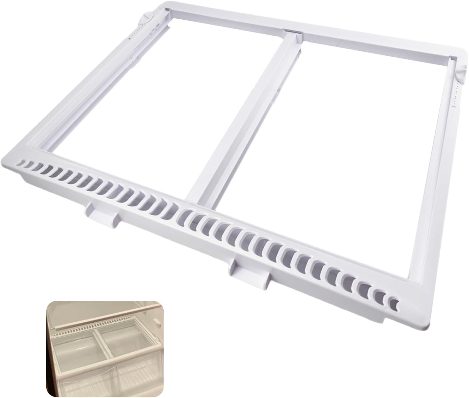 For Electrolux Frigidaire Refrigerator Crisper Shelf Frame #240364790 W/o Glass gallery