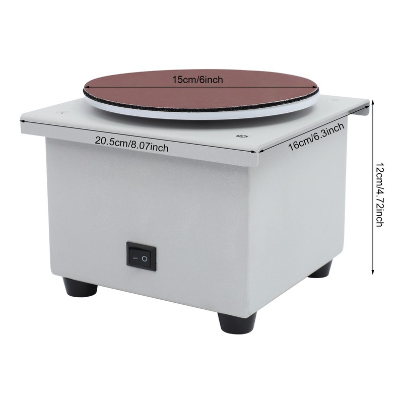 6'' Disc Sanding Machine, Adjustable 7-Speed Disc Sander W/ Replace Sandpapers gallery