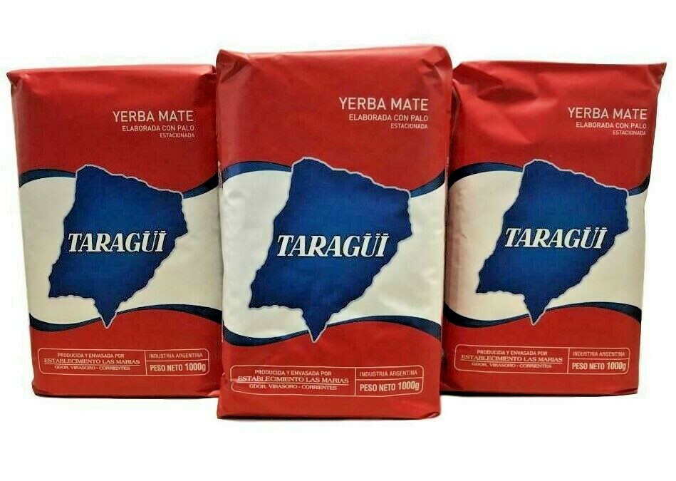 3-Pack YERBA MATE TARAGUI (6.6 LB/3KILOS) CON PALO SHIP FROM USA gallery