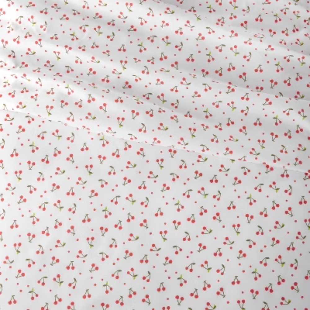 Twin Cherry Microfiber Kids' Sheet Set : Full Size Bed Sheet, 4-Piece gallery