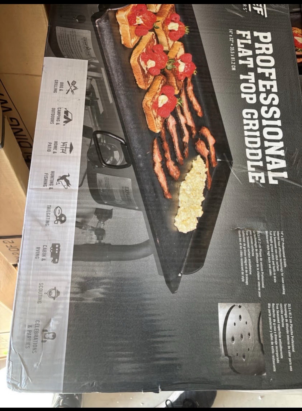 Camp Chef Professional Flat Top 14 In X 32 In Double Burner Griddle gallery