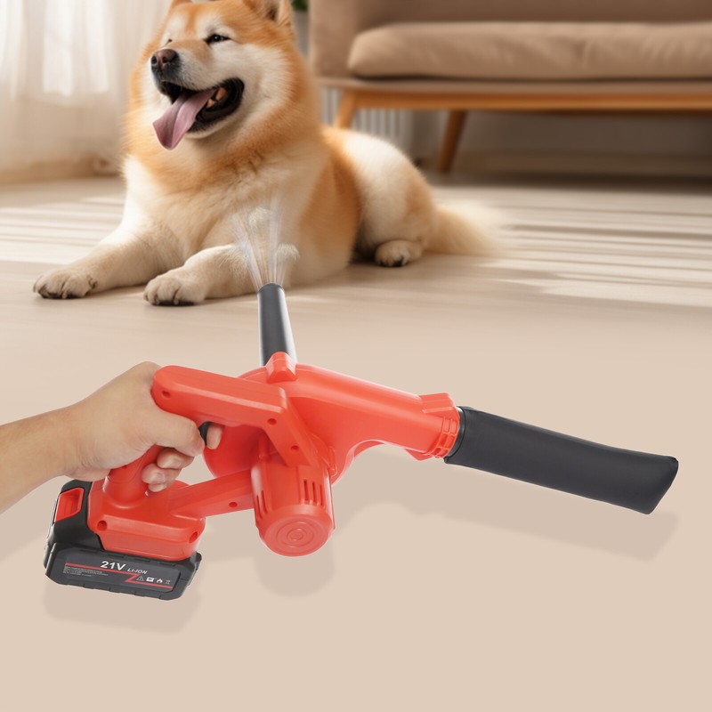 800W Battery Powered Cordless Leaf Blower, 6000-8000rpm Suction Blowing Machine gallery