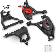 Front Upper & Lower Suspension Control Arms Compatible with 1968-1972 Chevrolet