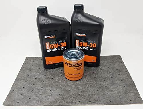 Generac 5W-30 Full Synthetic Oil Change Kit 2 Quarts oil and Filter gallery