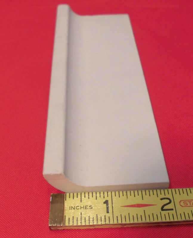 1 pc. Mint Green: Glossy Ceramic Radius Bullnose Tile: Wenczel Co. 2" X 6-1/4" gallery