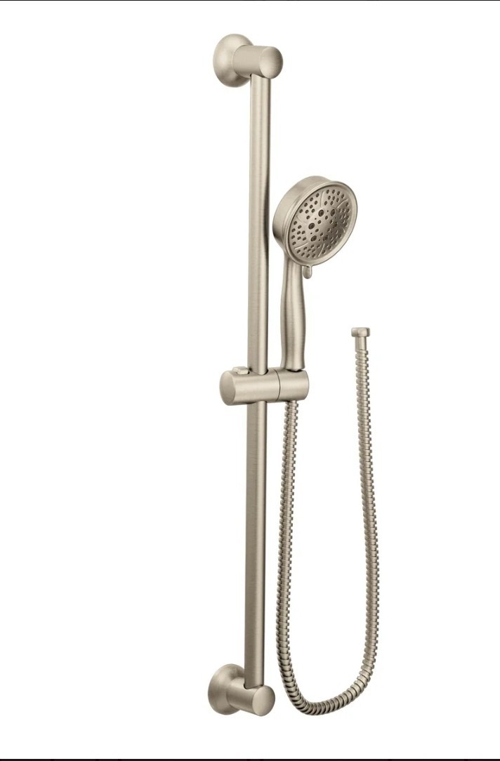 Moen Eco-Performance Brushed Nickel Handheld Showerhead with 69-Inch-Long Hose gallery
