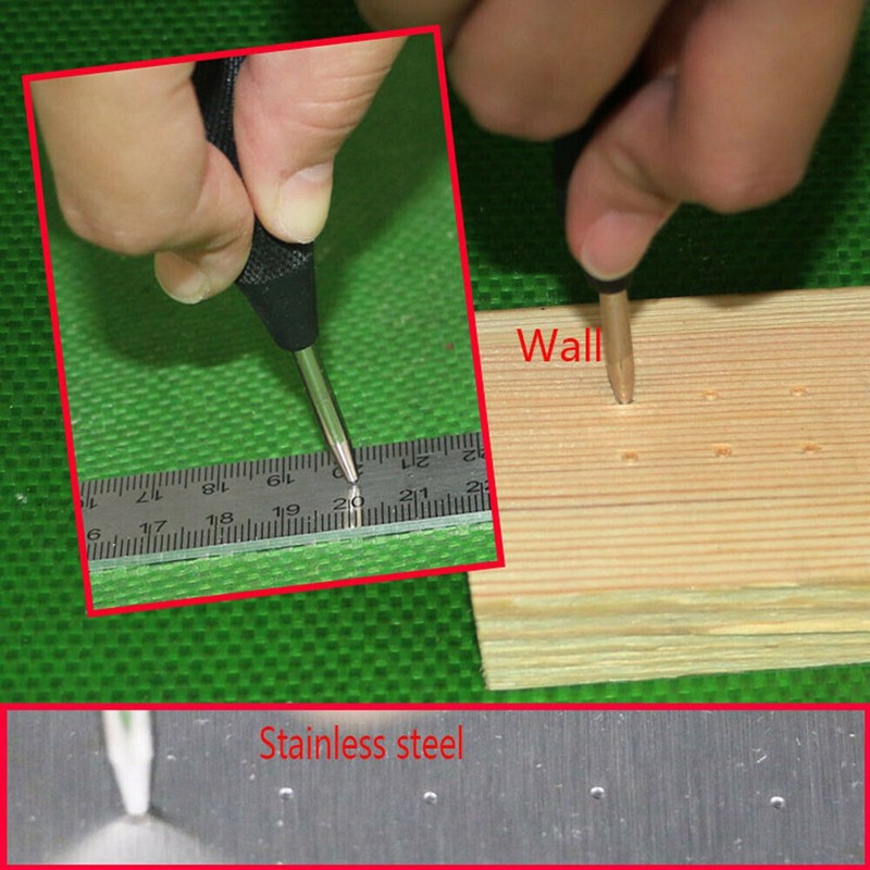 Super Strong Automatic Centre Punch Adjustable Spring Loaded Metal Drill TooL gallery