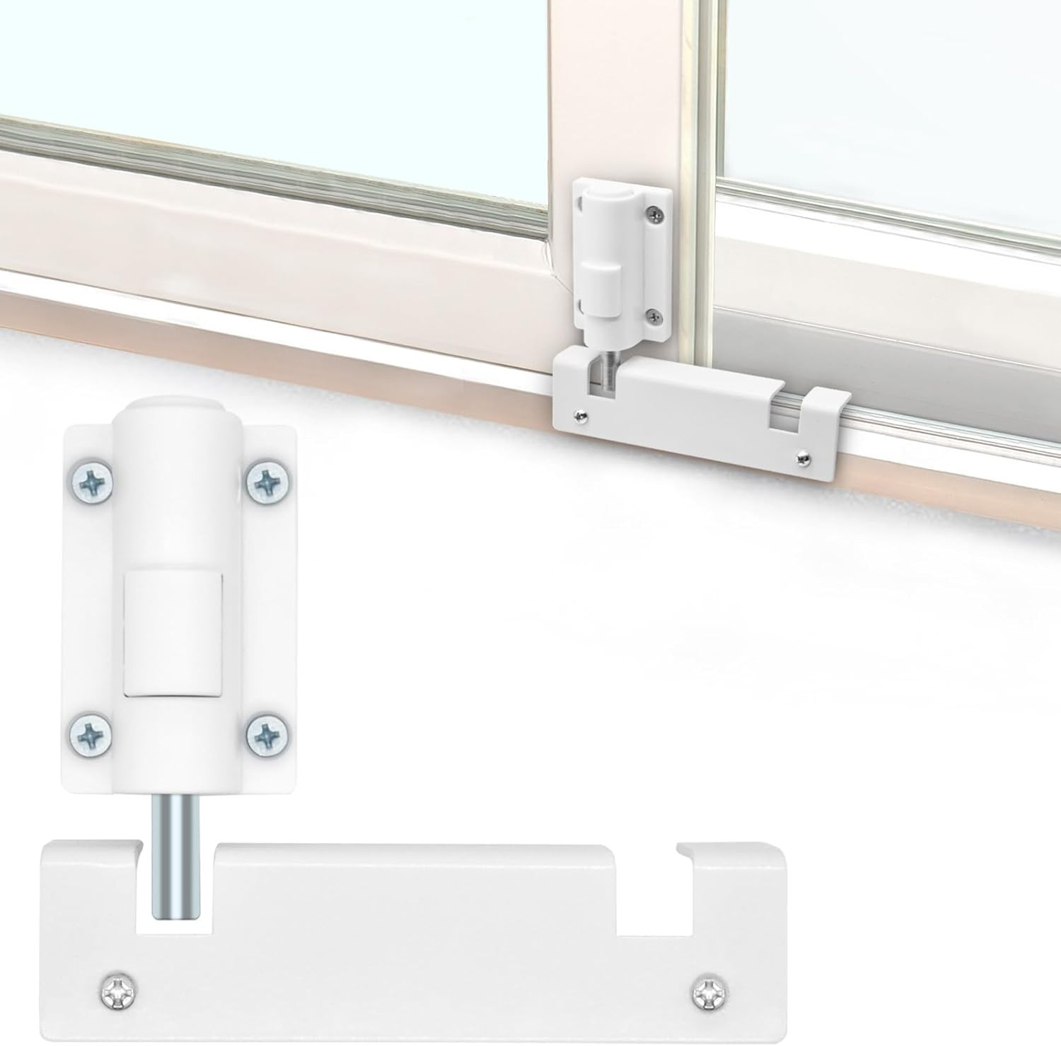 Patio Sliding Glass Door Security Lock/Bolt Rail-Childproof Safety Window Locks gallery