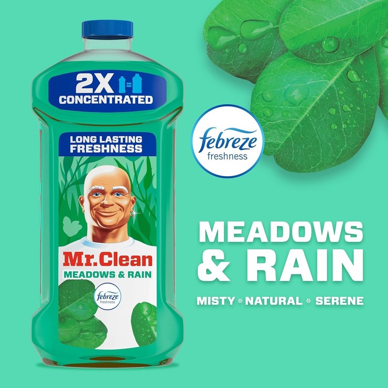 Mr. Clean 2X Concentrated Multi Surface Cleaner With Lemon Scent, (41 fl oz) US gallery