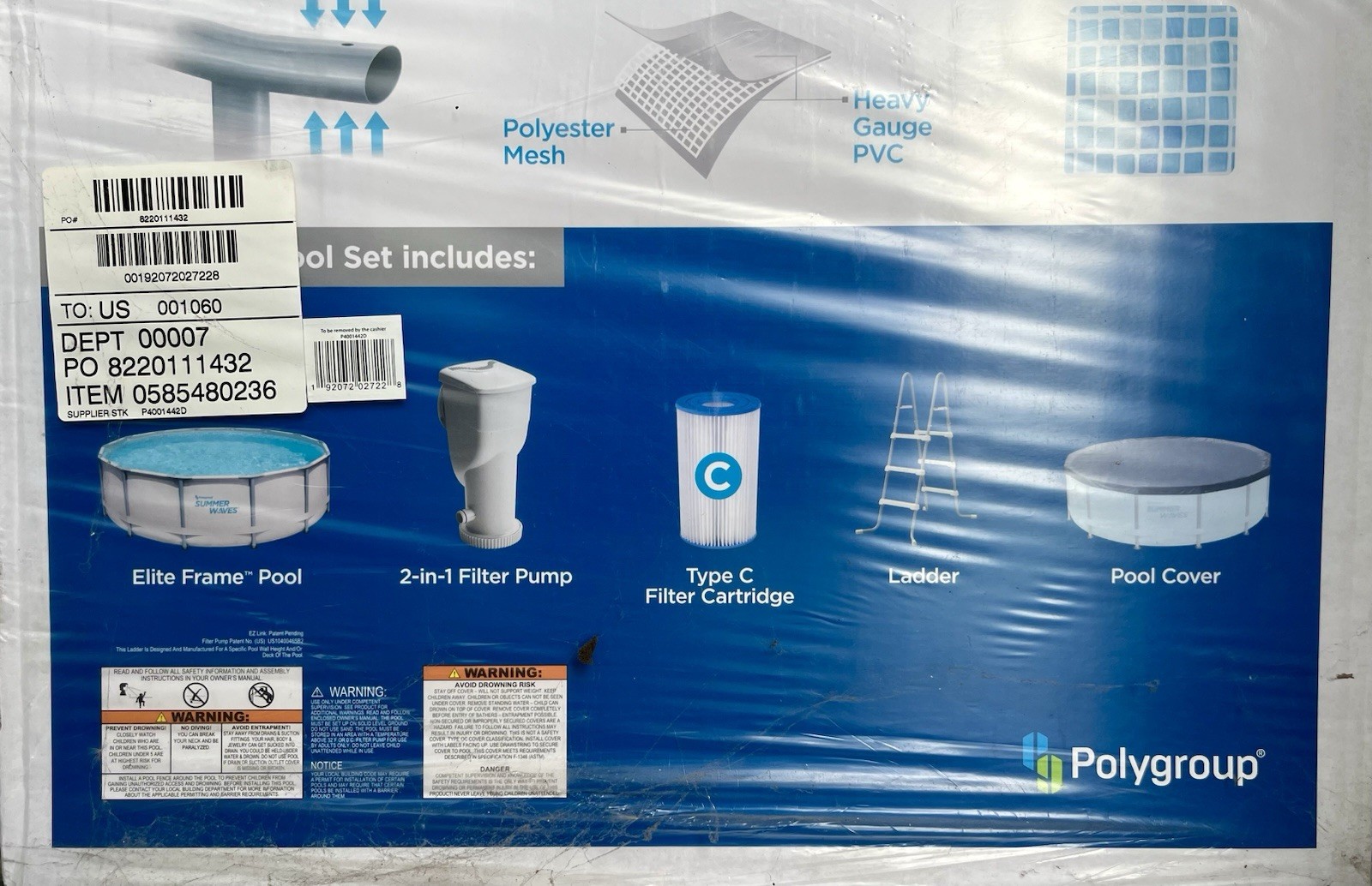 Local Pickup Only Midwest OH - Summer Waves 14 Foot Elite Frame Pool w/ Supplies gallery
