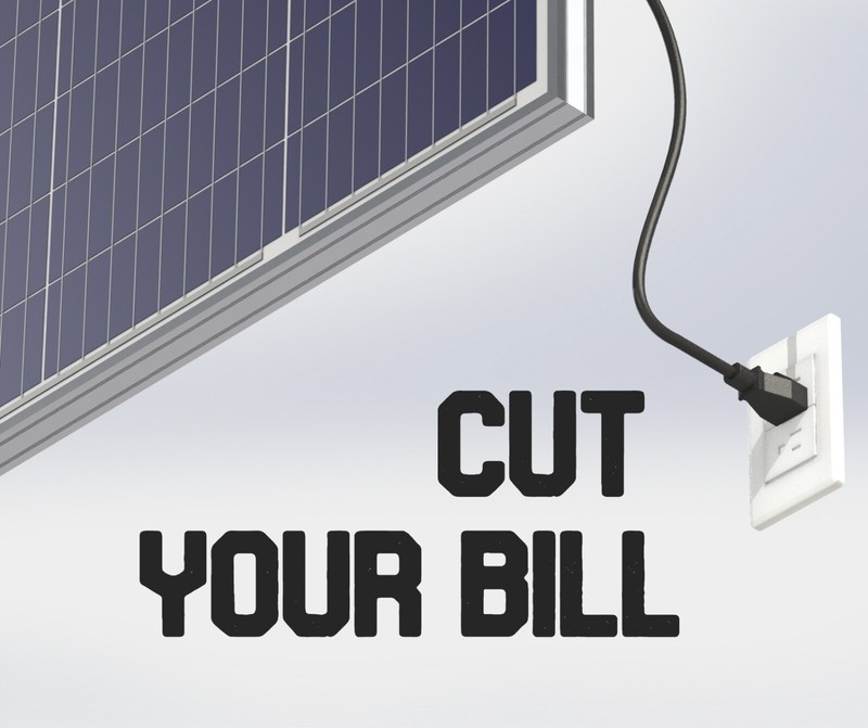 [INDER] Solar Panel Plug and Play: 100W 120V AC with micro inverter Kit Solar gallery