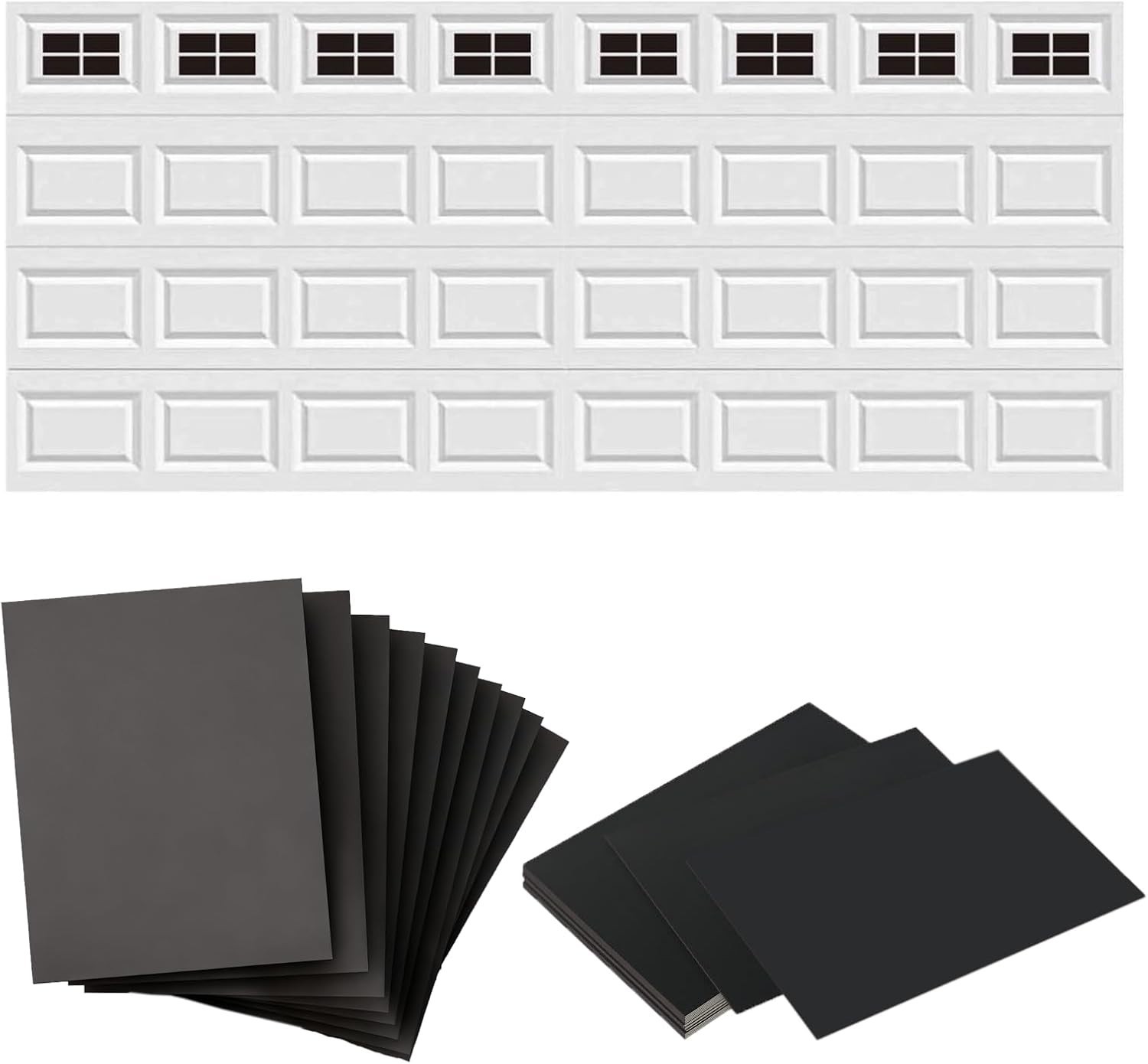 Magnetic Garage Door Windows Decorative Faux Window Panes 32 Pack Easy Install gallery