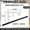 Pangda 4 Pcs 36 L Fixed Vinyl Sill Cap 1-1/4 Inches High Exterior Door Thresh... gallery