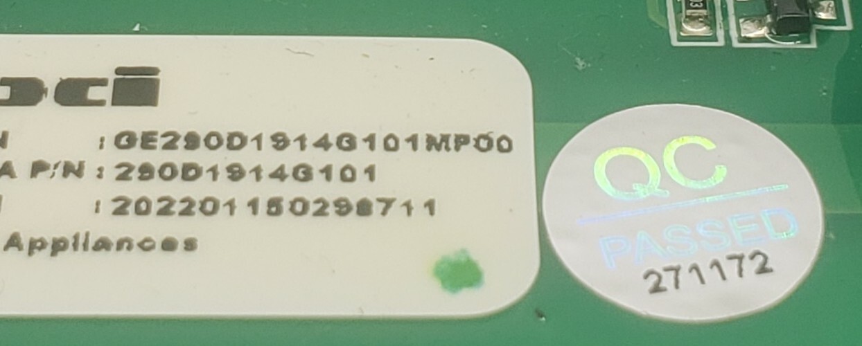 OEM GE Washer Main Control 290D1914G101 5-Year Warranty ⭐Free Same Day Shipping⭐ gallery