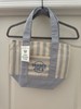 🩵 Trader Joe's Striped Mini Canvas 2026 Summer Fun Limited Edition Tote Bag NWT gallery