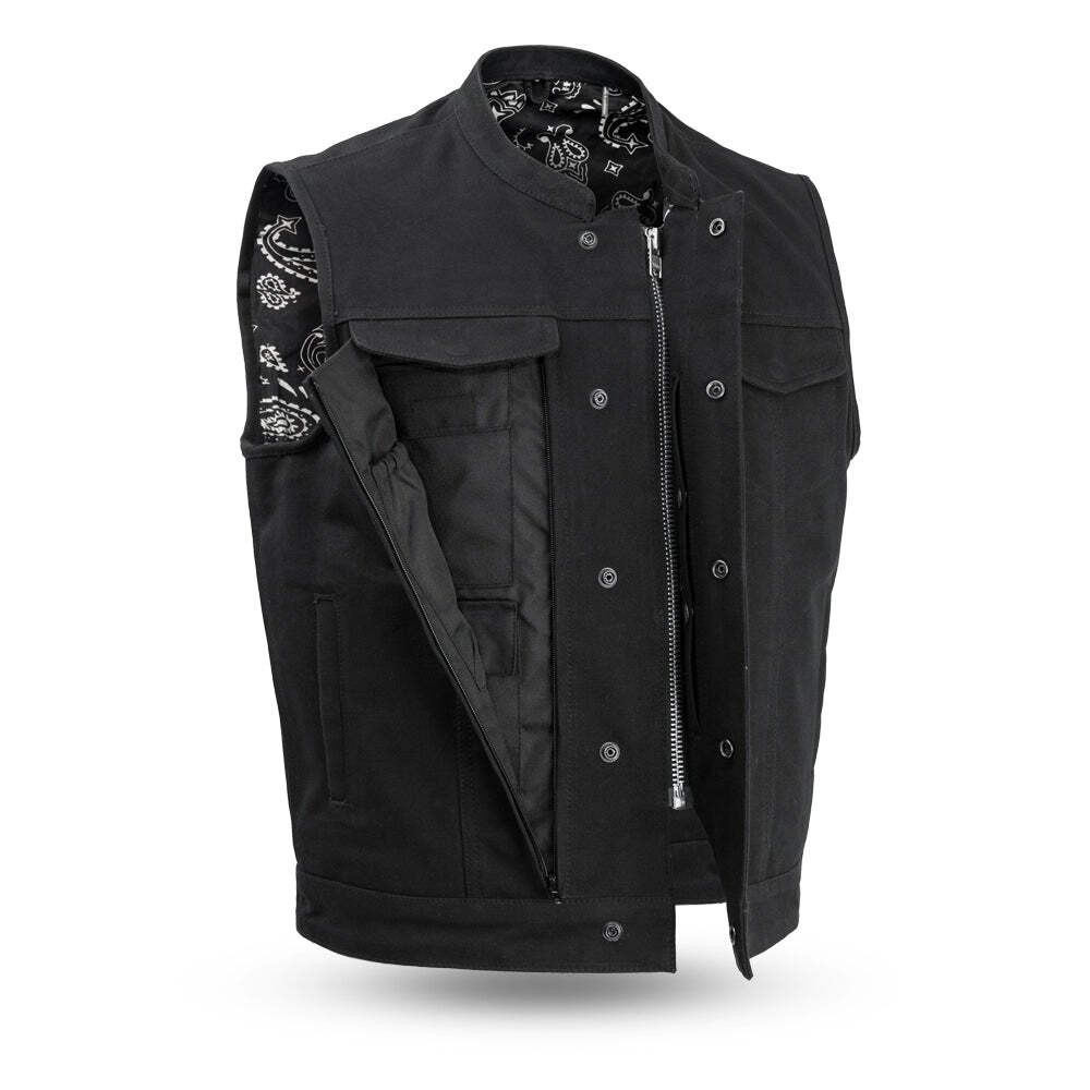 Luxryder Highland V2 Men’s Motorcycle Canvas Vest gallery