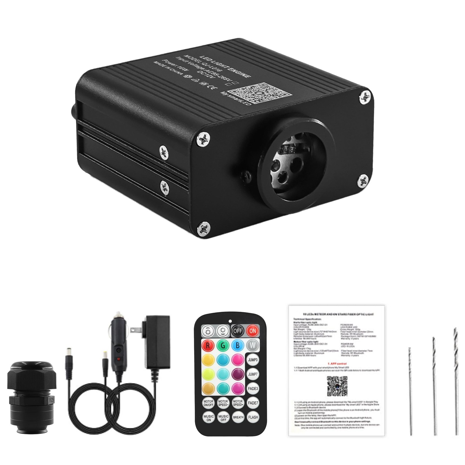 16W Compact Size Fiber Optic Light Box for Starlight Headliner, Twinkle & Mus... gallery