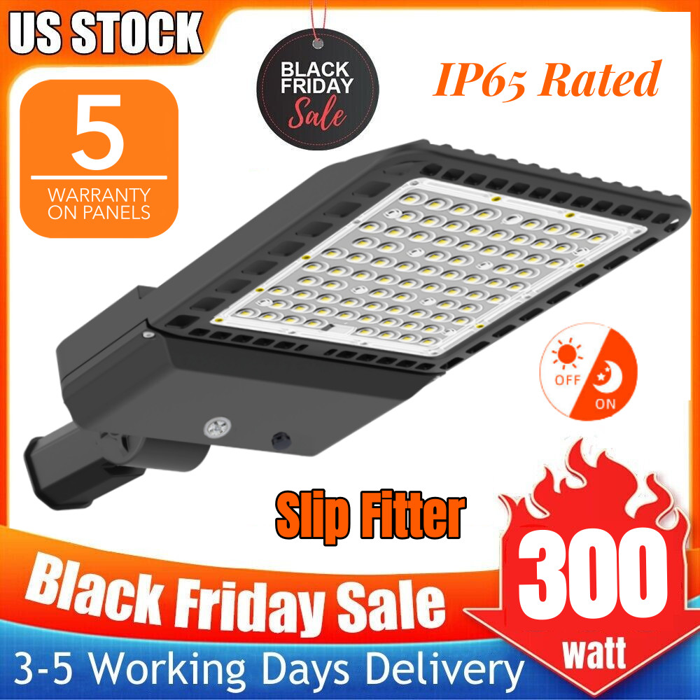 LED Parking Lot Light 300 Watt 200W Module Street Pole Shoebox Area Fixture IP65 gallery