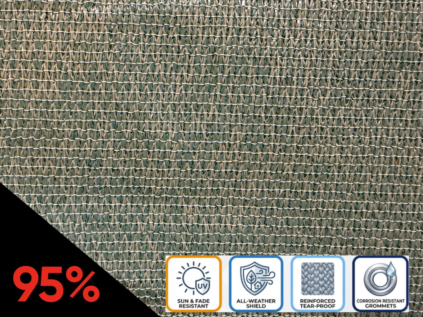 Heavy-Duty 95% TEAL Shade Cloth Professional Grade FREE SHIPPING SUPER SALE gallery