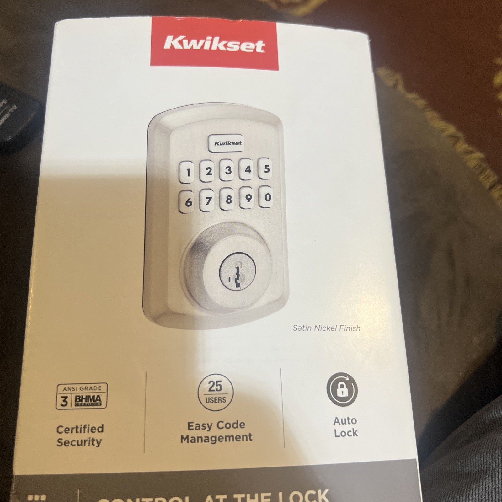 Kwikset Powerbolt 250 10-Button Keypad Satin Nickel Transitional Electronic gallery