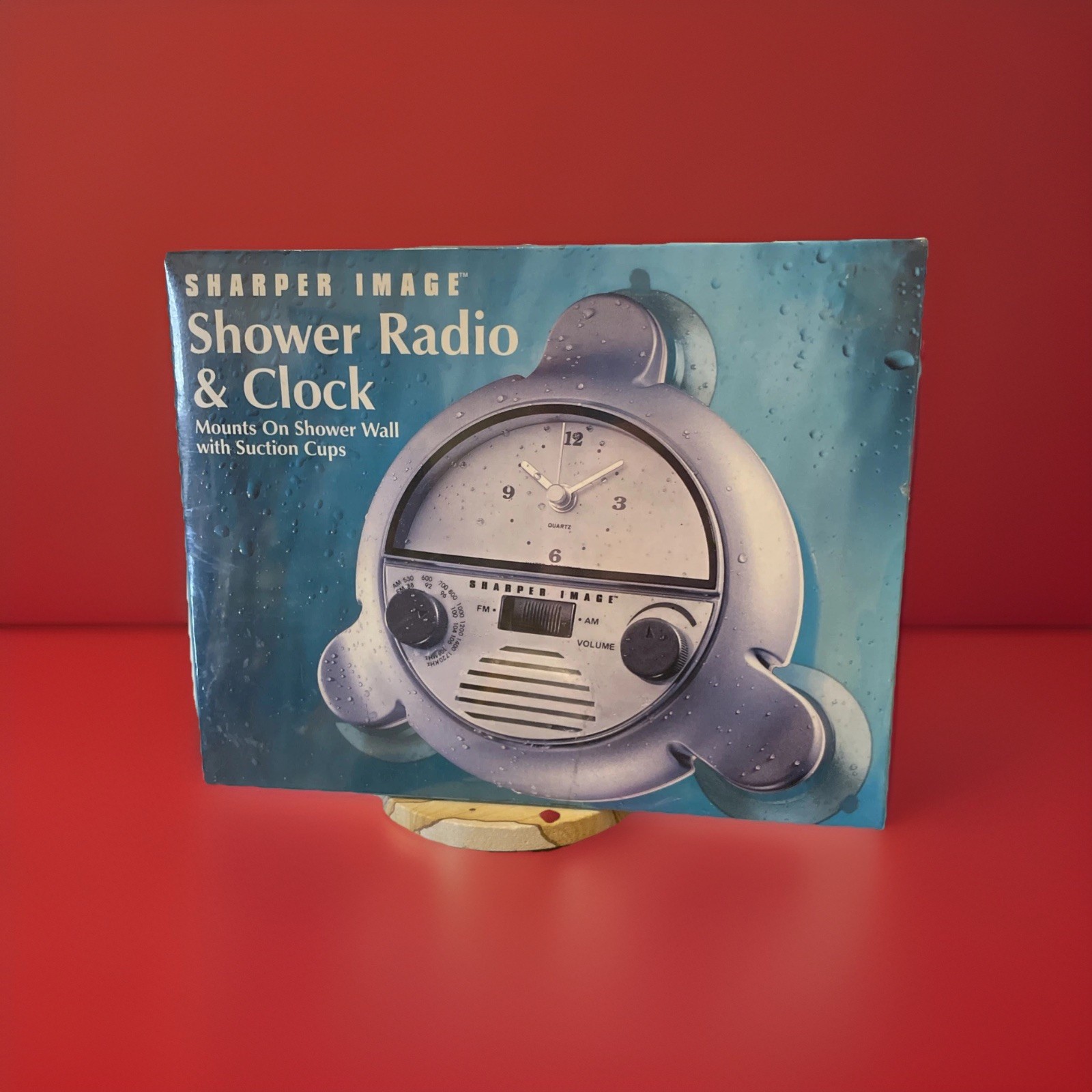 Sharper Image, Shower Radio, & Clock Mount On Shower Wall With Suction Cups NIB gallery