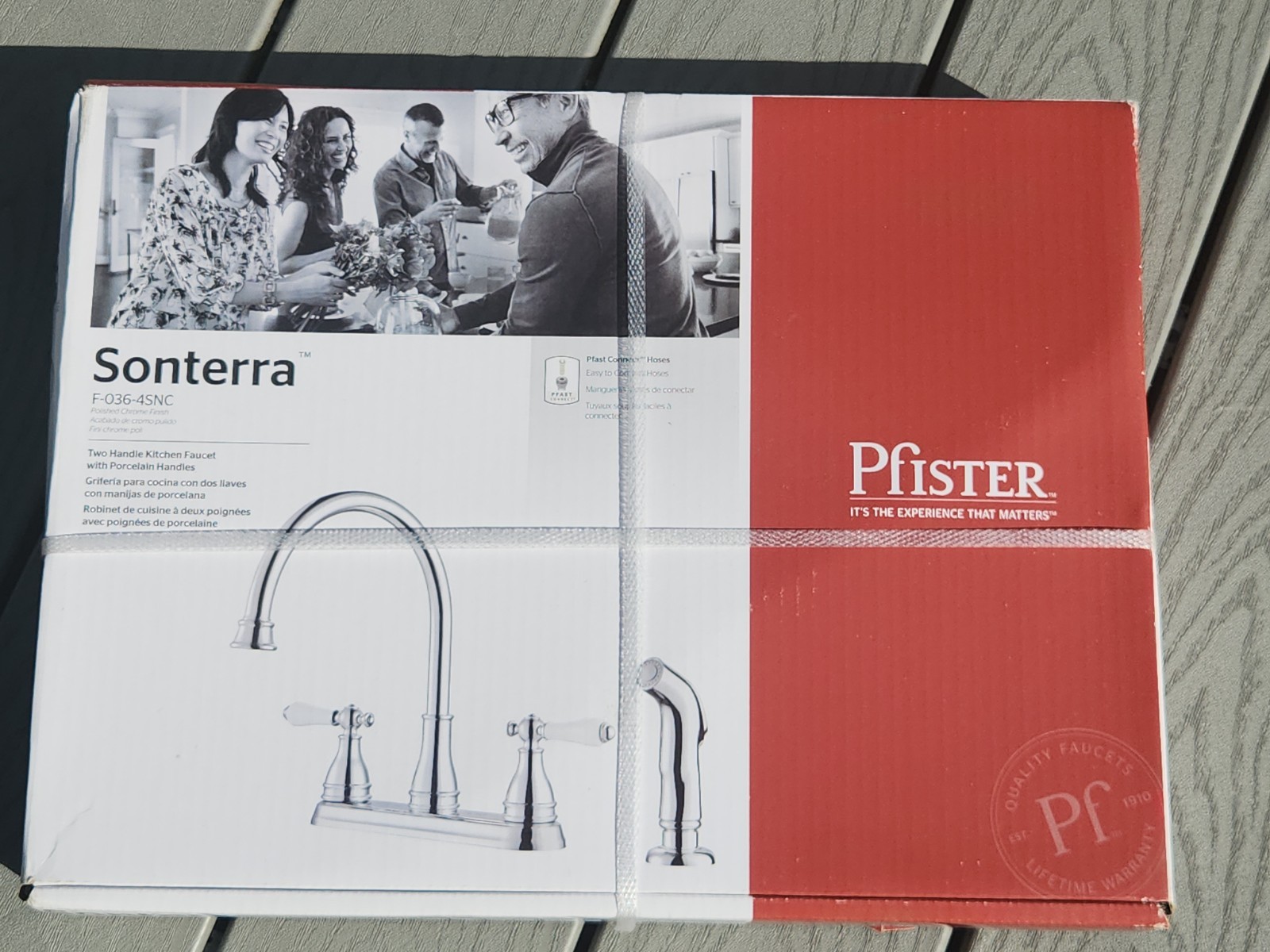 Pfister Sonterra 2 Handle Kitchen Faucet Polished Chrome F-036-4SNC gallery