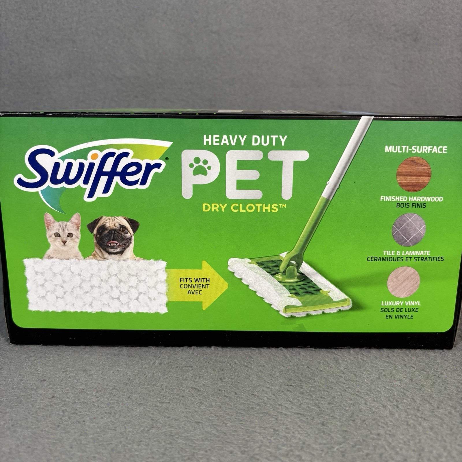 Swiffer Sweeper Pet Heavy Duty Dry Cloth Refill 32Ct Pads Febreze Aroma Cleaning gallery