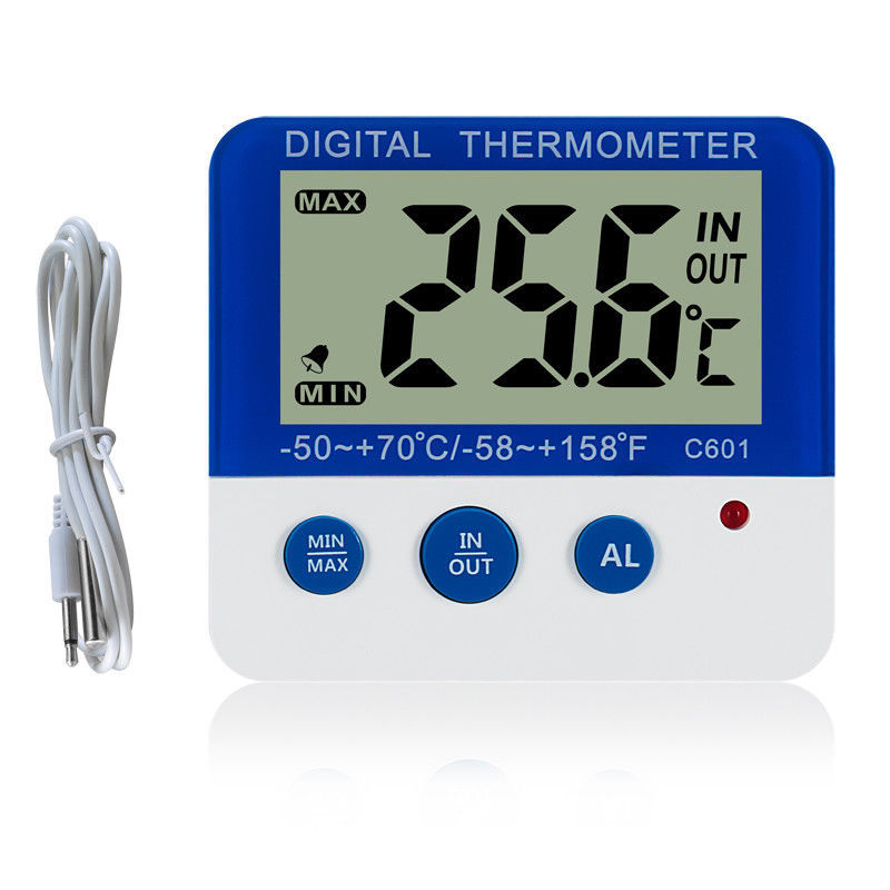 Digital Thermometer ℃/℉ LED Electronic Temperature Freezer Alarm Magnet Stander gallery