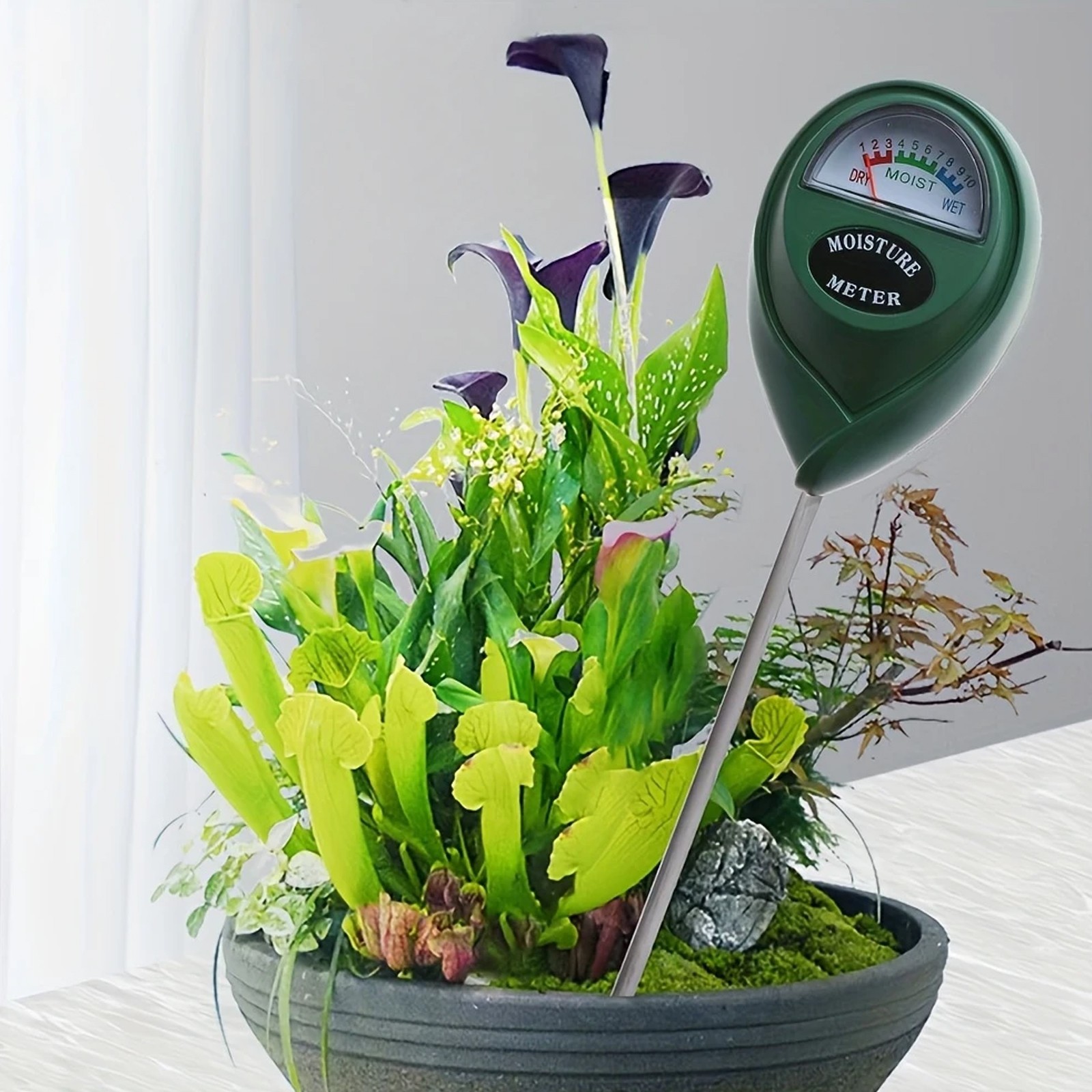 Soil Moisture Meter - Plant Water Monitor for Home Gardening & Potted Plants gallery