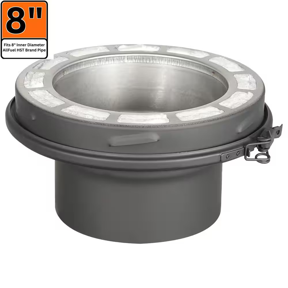 8 In. X 3 In. Single to Double Wall Chimney Pipe Adaptor gallery