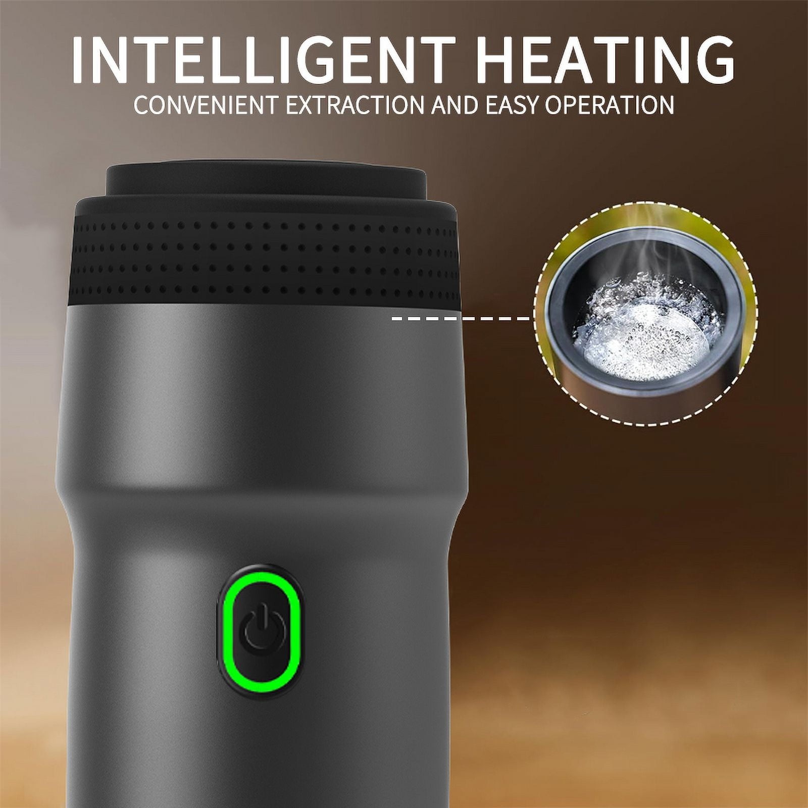TINANA YH-MCM-A Fast Self-Heating Espresso Maker with Car Charger, 15 Bar Mini gallery