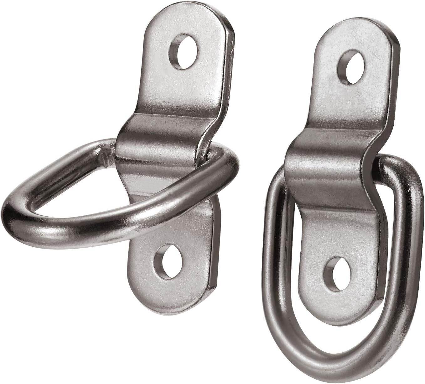 24 Pieces D-Ring Tie down 1/4 Inch 700 Lbs D-Ring Bracket Mounting Plate for Rat gallery
